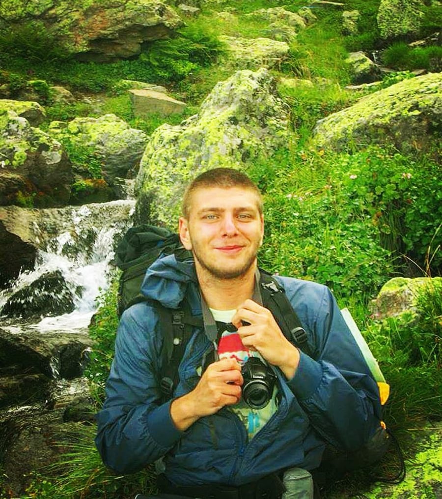 Jimmy Malania exploring Toba Varchkhili, Georgia, over a decade ago