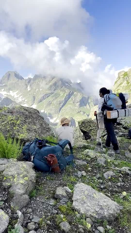Trail break, Chaukhi, Kazbegi — shared by Plan Your Trip to Georgia