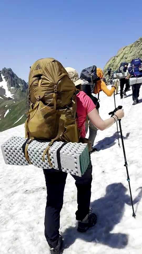 Snow crossing, Chaukhi, Kazbegi — shared by Plan Your Trip to Georgia