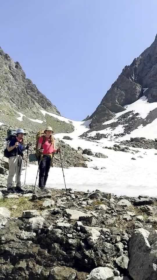 Snow gully, Chaukhi, Kazbegi — shared by Plan Your Trip to Georgia